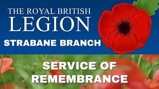 Royal British Legion Strabane Branch Service of Remembrance [upl. by Accber]