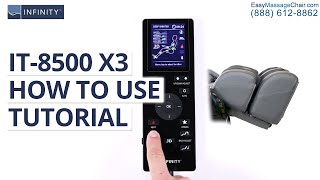 Infinity IT8500 X3 Massage Chair Remote Control Tutorial [upl. by Rheingold115]