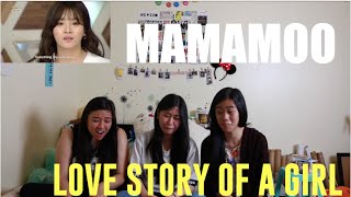 MAMAMOO Love Story Of A Girl Reaction [upl. by Shiroma]