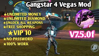 Gangstar Vegas Mod Apk V750f 2024 – UNLIMITED MONEY ♥️Unlock VIP 10💥 [upl. by Antonin217]