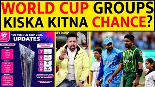 T20 WORLD CUP 2024 GROUPS ANALYSIS IND  PAK  AUS  ENG [upl. by Mullac]