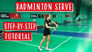 Backhand Serve  A stepbystep guide EVERY BADMINTON PLAYER NEEDS [upl. by Dixie]