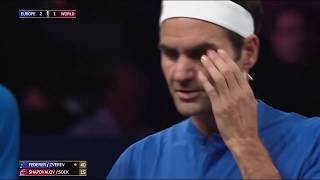 FedererZverev v ShapovalovSock  Laver Cup 2019 FULL MATCH 4  50 FPS HD [upl. by Nicolella]