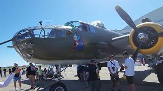 B25 Mitchell Bomber Plane  Boundary Bay Airshow 2024  Police Helicopter [upl. by Isdnyl153]