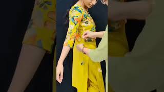 Step kurti Style and jacket side dori tassels jacketdesign youtubeshort dailyshortvideo [upl. by Euhc]