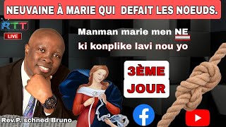 NEUVAINE A MARIE QUI DEFAIT LES NOEUDS 3EME JOUR 02072024 [upl. by Ecinert]