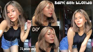 rose gold to DIY DARK ASH BLONDE HAIR COLOR🤎 [upl. by Feodora]