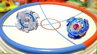 Beyblade Battle Luinor L2 VS Valtryek V3 [upl. by Winshell]