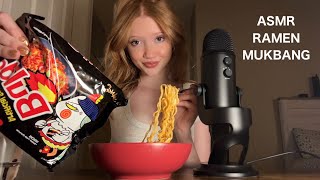 ASMR Spicy Ramen Mukbang [upl. by Immat]