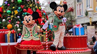 Mickeys Once Upon A Christmastime Parade 2022 Daytime FULL Show in 4K  Magic Kingdom Disney World [upl. by Selij76]