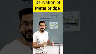 Derivation of Meter bridge  Class 12 physics  Warm up with physics  ssp sir [upl. by Colston608]