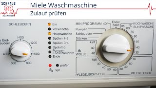 Waschmaschine  Zulauf prüfen blinkt  Leitfaden zur Fehlerbehebung Miele [upl. by Carolynne]