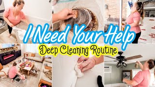 I NEED YOUR HELP DEEP CLEANING ROUTINE CLEAN WITH ME HOUSE CLEAN [upl. by Sharline788]