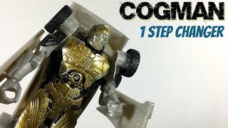 Transformers COGMAN One Step Turbo Changer  The Last Knight  Cyberfire [upl. by Jegar422]