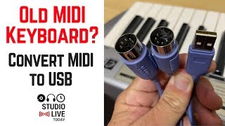 How to connect older MIDI keyboards to USB MIDI to USB cable [upl. by Lura]