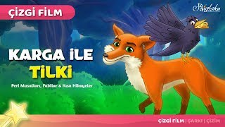 Adisebaba Çizgi Film Masallar  Karga ile Tilki [upl. by Ahsinut]