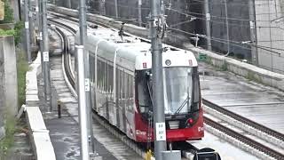 Ottawa LRT Train Departing Eastbound At Tunneys Pasture Station [upl. by Ytsirt594]