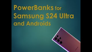 Wireless Power Banks for Samsung s24 Ultra and Andriod Phones [upl. by Hamford]