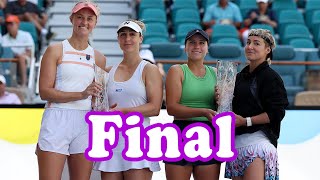 Sofia KeninBethanie MattekSands vs Gabriela DabrowskiErin Routliffe  Miami 2024 Final [upl. by Bortman]