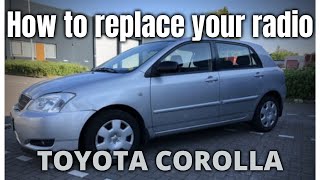 How to Install a Car Stereo and Backup Camera  Toyota Corolla [upl. by Attenej]