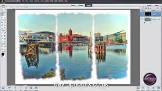 Photoshop Elements Creating a Painted Triptych frame [upl. by Ezana]