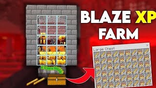 Easiest Blaze XP Farm Tutorial Minecraft121  Works on Minecraft Bedrock Java and Pocket Edition [upl. by Nairoc225]