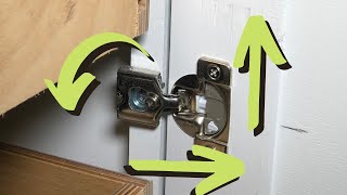 How to Adjust Cabinet Door Hinges  Concealed Face Frame Hinges [upl. by Eellek545]