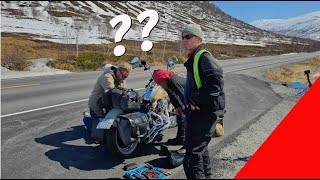 UFATTELIG FEIL PÅ EN HARLEY DAVIDSON MIDT PÅ FJELLET [upl. by Courtnay]