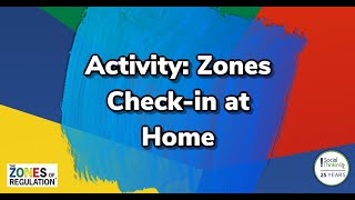 Zones of Regulation Activity Checkin at Home via Social Thinking [upl. by Paco316]