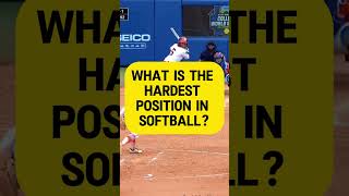 what is the hardest positon in softball [upl. by Idel]