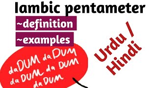 Iambic pentameter in literature poetry meter amp rhythm  Iambic pentameter definition and examples [upl. by Zrike130]