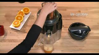 La qualité Magimix Chez Téléshopping  Recette Jus pomme carotte orange [upl. by Yedarb308]