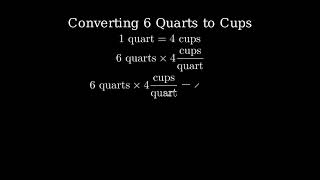 How Many Cups in 6 Quarts [upl. by Aicital]