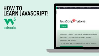 How to learn JavaScript through W3SCHOOLS easy [upl. by Aicela336]