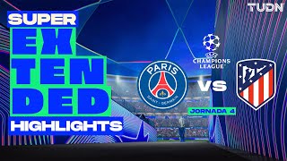 SUPER EXTENDED HIGHLIGHTS  PSG vs Atlético de Madrid  UEFA Champions League 202425  J4 [upl. by Groot375]