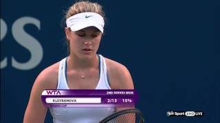 Eugenie Bouchard WTA HD 07 08 13 Sweaty [upl. by Engleman462]