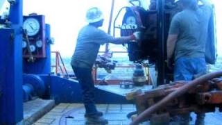 Laying down drill pipe w the ST80 [upl. by Ellenej]