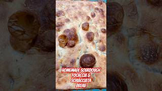 Homemade Sourdough Focaccia amp Schiacciata Bread foccacia schiacciata bread sourdough [upl. by Rinee]