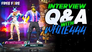 INTERVIEW WITH WHITE444 II DOES HE SPEAK FOR THE FIRST TIME HE LEFT OP [upl. by Meares]