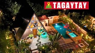 Tagaytay Staycation  Exclusive Nordic A Frame Villa  PetFriendly and w Heated Pool amp Jacuzzi [upl. by Trenna]