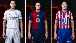 Nouveaux Maillots LaLiga 20242025 pour PES 2021 amp Football Life 2024 [upl. by Ennayehc]