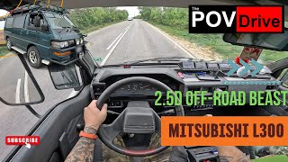 OFFRoad Camper Beast  1995 Mitsubishi L300 25D 89hp  POV Test Drive [upl. by Jerol65]