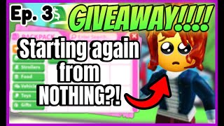 WHO will win the GIVEAWAY for the 100 SUB PET🎉 RAGS to RICHES Challenge in Adopt Me 🤑  Part 3 [upl. by Eerised134]