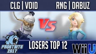 Frostbite 2017 TOP 12 LOSERS  CLG  VoiD Sheik vs RNG  Dabuz Rosalina [upl. by Odnomar]