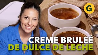 EL REY DE LOS REYES 👑 CREME BRULEE DE DULCE DE LECHE por Estefi Colombo  El Gourmet [upl. by Ruyam]