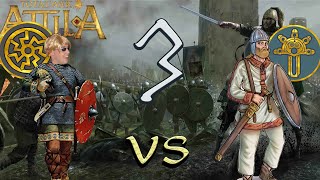 Attila TW Campagne multi Resus Ostrogoths VS PP Vandales E03 [upl. by Chessa]