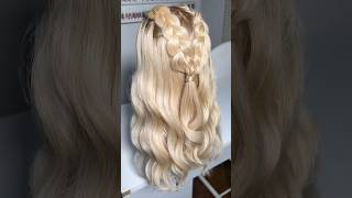 Penteado SUPER FÁCIL com tranças  EASY hairstyle with braids  Peinado con trenzas [upl. by Natalina]