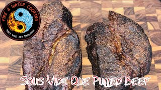 How to Make Pulled Beef Chuck Roast using Sous Vide and Barbecue [upl. by Natsreik]