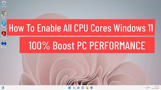 How To Enable All CPU Cores Windows 1110 amp 100 Boost PC PERFORMANCE [upl. by Watanabe]