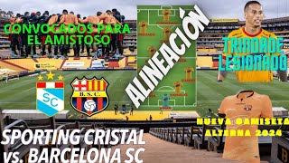 PREVIA Y ALINEACION DEL PRIMER AMISTOSO DE BARCELONA UNA BAJA IMPORTANTE EN EL MEDIO CAMPO TRINDADE [upl. by Mitman]